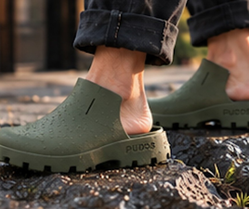 Olive PUDDS on wet rocks